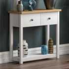 Arlington 2 Drawer Console Table White