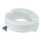 Aidapt Senator Plastic Raised Toilet Seat - White