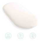 Natural Bamboo Wicker Moses Basket Mattress - White/Cream