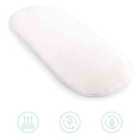 Natural Bamboo Palm Moses Basket/Noah Pod Mattress - White/Cream