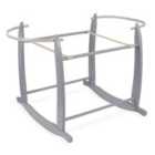 Deluxe Grey Moses Basket Rocking Stand - Grey