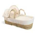 Waffle Palm Moses Basket - Cream
