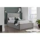 Wilson Grey Fabric Ottoman Storage Bed Kingsize