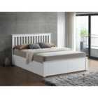 Malmo White Wooden Ottoman Storage Bed Kingsize