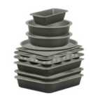 Baker & Salt Medium Family Bakeware Set Silver