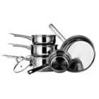 Interiors By Ph 5 Piece Saucepan Set - Stainless Steel