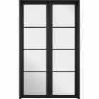 LPD (W) 24 inch Room Divider Black Soho W4 Internal Room Divider