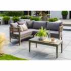 Norfolk Collection Arden Rope Outdoor Corner Sofa - Grey