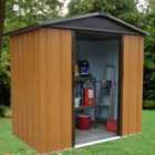 Yardmaster Woodview Metal Apex Shed 6 x 5ft with Floor Support Frame