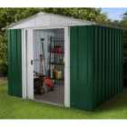 Yardmaster Emerald Metal Apex Shed 8 x 7ft with Floor Support Frame