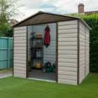 Yardmaster Shiplap Metal Shed 8 x 6ft with Floor Support Frame