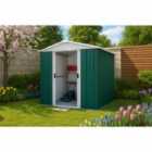 Yardmaster Emerald Metal Apex Shed 6 x 6ft with Floor Support Frame