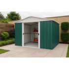Yardmaster Emerald Metal Apex Shed 10 x 10ft with Floor Support Frame