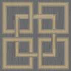 Belgravia Decor Amara Square Gold/Silver Wallpaper 10m x 53cm