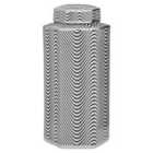Interiors By Ph Large Ceramic Jar Black And White Wave Design
