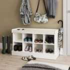 Kempton Shoe Bench White