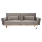 Interiors By Ph Grey 2 Seater Velvet Sofa Bed