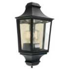 Norlys Turin 1 Light Half Lantern - Black