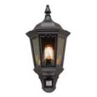 Elstead Lighting Medstead 1 Light Half Lantern - Black