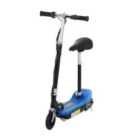 HOMCOM Kids Foldable E Scooter Electric 120W Toy w/ Brake Kickstand - Blue