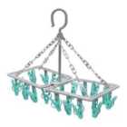 Jvl Folding Sock Dryer Complete With 20-piece Clothes Peg