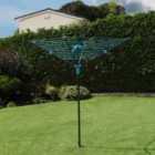 JVL 4 Arm Powder Coated Steel Rotary Airer 40m