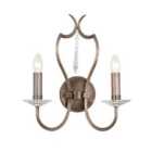 Pimlico 2 Light Wall Light Dark Bronze