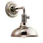 Cobson 1 Light Wall Light Polished Nickel
