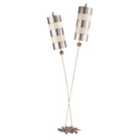 Nettle Luxe 2 Light Floor Lamp Silver
