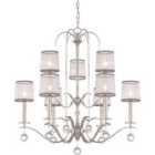 Whitney 9 Light Two Tier Chandelier