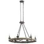 Taulbee 6 Light Oval Chandelier