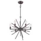 Uptown Carnegie 6 Light Chandelier Western Bronze
