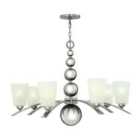 Zelda 7 Light Chandelier Polished Nickel