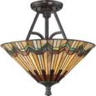 Alcott 2 Light Large Semi Flush