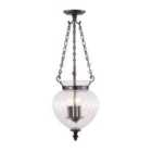 Finsbury Park 3 Light Medium Pendant Old Bronze