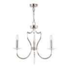 Pimlico 3 Light Chandelier Polished Nickel