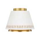 Carter 1 Light Flush Light Matte White