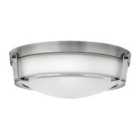 Hathaway 3 Light Medium Flush Mount Antique Nickel