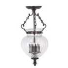 Finsbury Park 3 Light Small Pendant Old Bronze