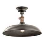 Cobson 1 Light Pendant/Semi Flush Olde Bronze