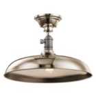 Cobson 1 Light Pendant/Semi Flush Polished Nickel