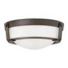 Hathaway 2 Light Small Flush Mount Olde Bronze