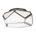 Diamond 2 Light Flush Mount