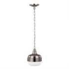 Cadence 1 Light Mini Pendant Polished Nickel/Brushed Steel
