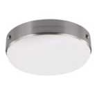 Cadence 2 Light Flush Mount Brushed Steel