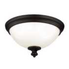 Parkman 2 Light Flush Mount Oil Rubbed Bronze