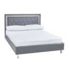 LPD Furniture Crystalle King Size Bed Grey