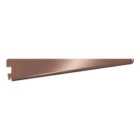 Rothley Twin Slot Shelving Kit In Antique Copper 8 Inch Brackets And 78 Inch Uprights