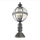 Kichler Halleron 3 Light Pedestal Lantern - Grey