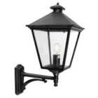 Norlys Turin Grande 1 Light Up Wall Lantern - Black